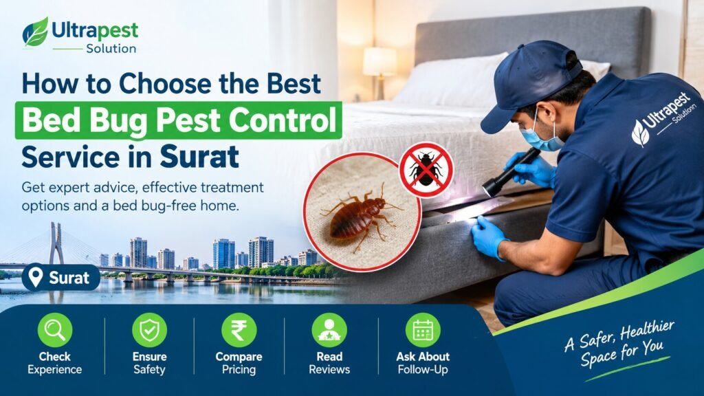 How to Choose the Best Bed Bug Pest Control Service in Surat | Ultrapest Solution