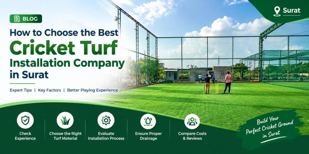 How to Choose the Best Cricket Turf Installation Company in Surat | Ultrapest Solution